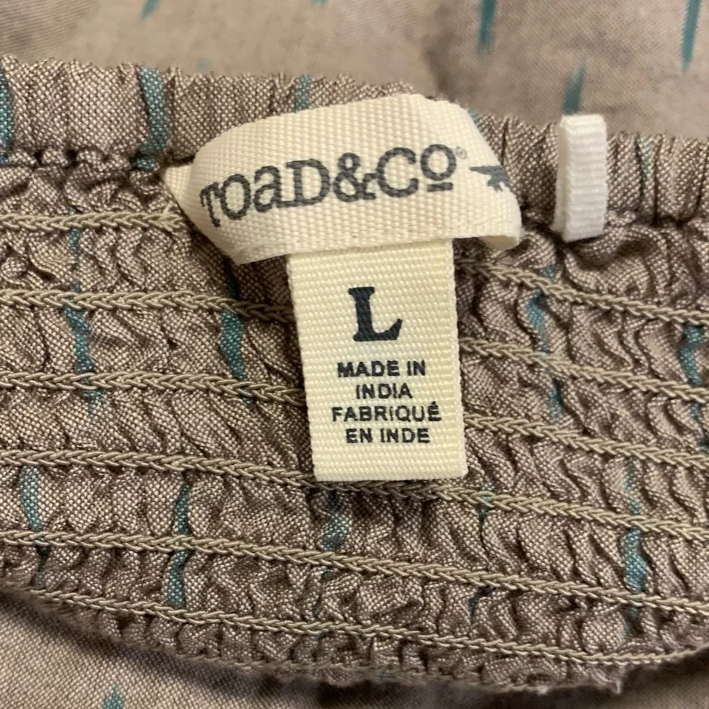 Toad & Co L Organic‎ Cotton Coastal Lightweight Midi Dress Smocked